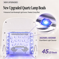 Nouvelle Arrivée Lampe à Ongles UV LED Rechargeable 128W, Lampe de Polymérisation pour Doigts, Nouvelle Version Améliorée, Lampe à Ongles Professionnelle à Double Zone