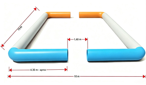 Надувное герметичное футбольное поле 15x10 м для игры 3х3, уличный футбольный манеж, надувная площадка для футбола 3х3, Campo De Futbol, уличная игровая площадка, распродажа - Product Image 4