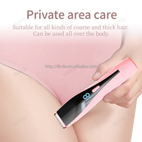 Mini rasoirs électriques rechargeables à double tête pour l'épilation à domicile et en voyage, pour femmes, bras, aisselles, jambes, poils pubiens, poils du corps