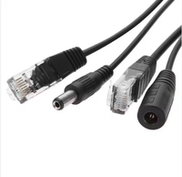 Módulo de fuente de alimentación del inyector Poe Splitter Rj45 12-48V Cable Poe Cable adaptador de alimentación pasiva a través de Ethernet