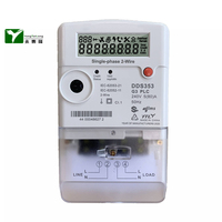 Compteur prépayé YTL 5(80)A Compteurs monophasés monophasés PLC 2W de type divisé