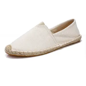 Bán Buôn Mens Casual Tùy Chỉnh Giày Vải Espadrille Phụ Nữ Giày Phẳng