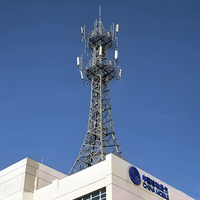 Torre de Comunicación de Acero Angulado de 30m 40m 50m, Torre Tubular de Telecomunicaciones