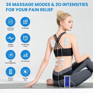Máquinas TENS Inalámbricas, Unidad de <span class=keywords><strong>Fisioterapia</strong></span> TENS, Electroestimulador <span class=keywords><strong>Muscular</strong></span>, Masajeador para Aliviar el Dolor de Espalda - Product Image 6