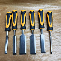 Kit d'outils de sculpture sur bois professionnels de haute qualité, 6 pièces, gouges et ciseaux à main pour le travail du bois