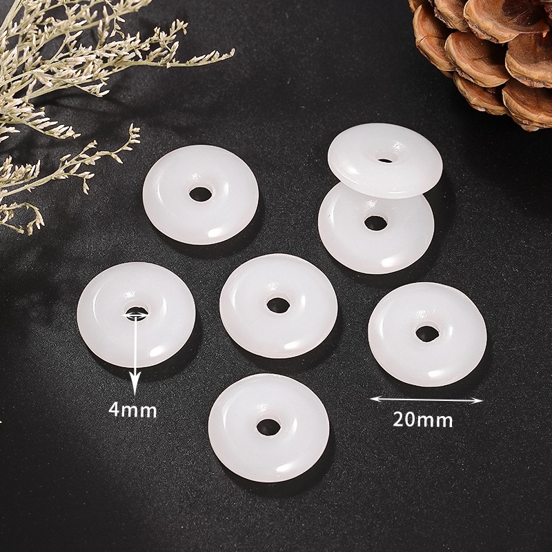 16 White safety buckle, 20mm