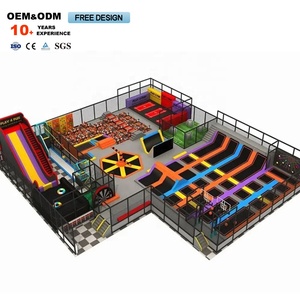 Professional <b>Trampoline</b> Elastic Bed Amusement Park Indoor Playground <b>Trampoline</b> Park for Children & Adults Unisex 1 Set 1 Years - Product Image 4