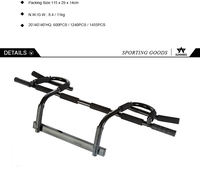 Barra de Dominadas Horizontal de Acero de Alta Calidad y Duradera para el Hogar, Barra Doble para Hacer Ejercicio en Interiores para Hombres