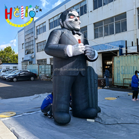 Décoration d'Halloween Modèle d'homme effrayant gonflable Zombie Giant Air Blow up avec pierre tombale