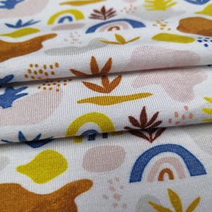 أوراق الخريف مخصص طباعة الخيزران القطن جيرسي دنة قماش للملابس - Product Image 5