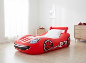 Light Up Red Race <b>Car</b> Kids <b>Inflatable</b> Travel Bed for Toddlers Camping Home Hotel - Product Image 4