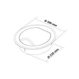 Finestra di immissione STYLO S (Acciaio Inossidabile) Ø 250 mm - Product Image 4