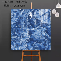 Carreaux de sol et de mur en céramique NeroMargiua, finition polie brillante, 60x60 800x800cm, design moderne, jaune, vert, bleu, rouge, pour salon, salle de bain
