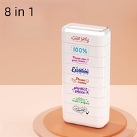 Tampon auto-encreur vierge multicouche 8 en 1 pour enseignant de français, empilable