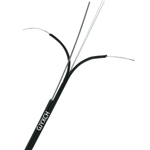 Cable de caída de fibra óptica FTTH GJYXCH para exteriores LSZH 1 2 4 Core FTTH GJYXCH Cable de caída de fibra - Product Image 3