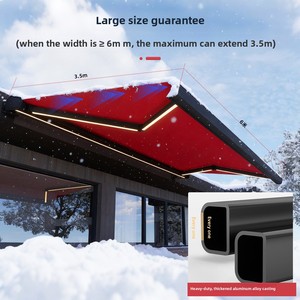 <span class=keywords><strong>Auvent</strong></span> rétractable électrique en alliage d'aluminium pour extérieur, imperméable et résistant au soleil, pour balcons, villas, toits, terrasses - Product Image 4