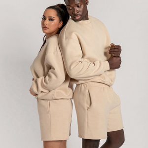 Set di felpe <span class=keywords><strong>in</strong></span> due pezzi e pantaloncini Oversize per donna, Design del logo della personalità della moda - Product Image 2