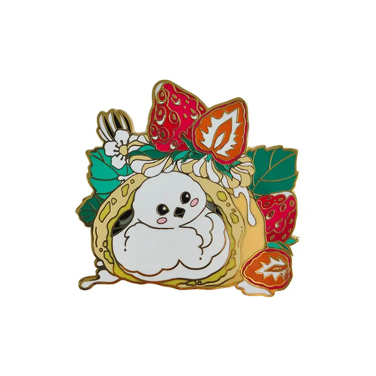 Custom rose gold plating hard enamel cartoon anime lapel pin badge metal witchy witch cat enamel-pins