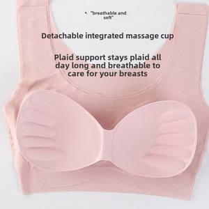 Vente en gros de <span class=keywords><strong>soutien</strong></span>-<span class=keywords><strong>gorge</strong></span> sans bretelles grande taille pour femmes, sans armatures, soie glacée froncée, logo pour course à pied, yoga, <span class=keywords><strong>sport</strong></span>, <span class=keywords><strong>soutien</strong></span>-<span class=keywords><strong>gorge</strong></span> sans couture - Product Image 3