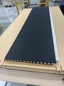 Paneles de Pared Acústicos de Listones Naturales Ecológicos Sustituto de Madera Panel <span class=keywords><strong>Acústico</strong></span> para <span class=keywords><strong>Paredes</strong></span> <span class=keywords><strong>y</strong></span> <span class=keywords><strong>Techos</strong></span> Interiores - Product Image 2