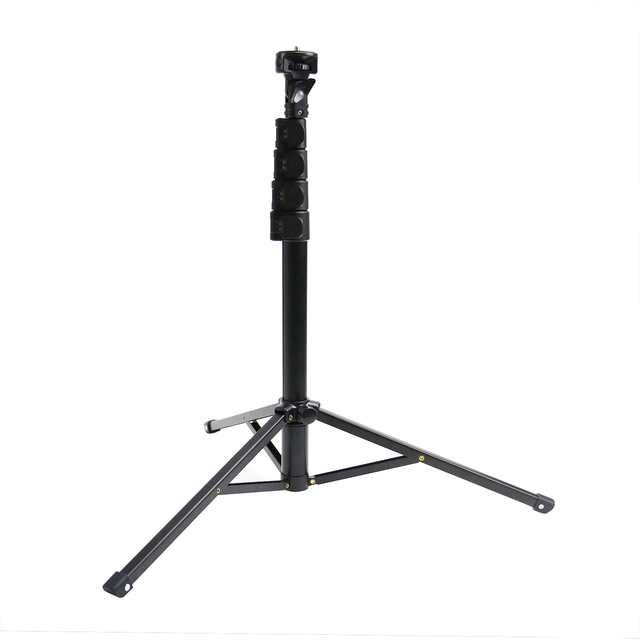 PINGWEN Portable Lightweight Live Broadcast Tripod Adjustable Telescopic Selfie Stick Stand for Smartphone Camera Vlog Shooting