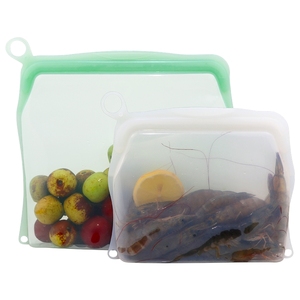 Customize Design Reusable Durable Food Grade Silicone Storage <b>Bag</b>, Silicone Food <b>Bags</b> - Product Image 1