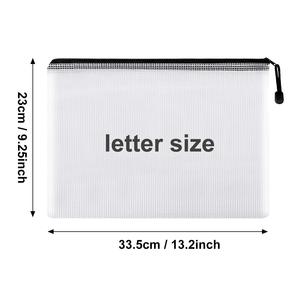 Gelory Trung Quốc Bán Đa-Màu Sắc Tùy Chỉnh Lưới Dây Kéo Pouch Túi Tài Liệu Không Thấm Nước Zip Tập Tin Thư Mục - Product Image 2