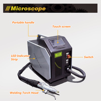 Soudeuse laser à fibre optique portable QCW pour la soudure de tôles minces avec torche manuelle et conception de bureau