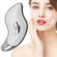 Elektrisches Augenmassagegerät Handgehaltenes Beheiztes Vibrations-Gua-Sha-Schabemassagegerät für Gesichtsstraffung ABS-Material Hochfrequenz