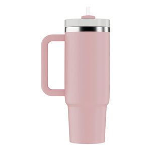 Logotipo personalizado 30oz exterior de acero inoxidable con aislamiento de viaje tazas de café 40 oz vaso con asa - Product Image 2