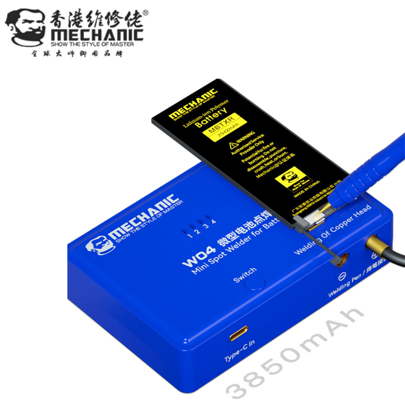 Mécanicien W04 Machine de soudage par points portable Soudeuse de batterie au lithium pour feuille de nickel pour réparation de carte de batterie de téléphone portable