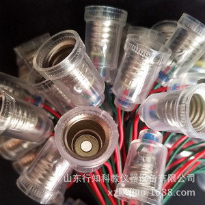 Petit support de lampe à vis E10, spécial pour les expériences de physique, connexion en série et en parallèle, avec fils de support de lampe - Product Image 2