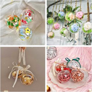Boules de Noël décorées en verre transparent de qualité supérieure - Product Image 3