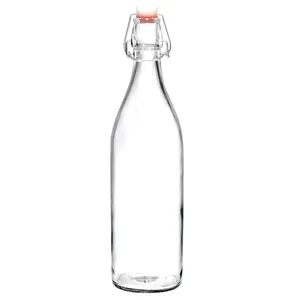 500ml Vòng Glass Swing Top chai nước giải khát bao bì cho nước soda chai thủy tinh