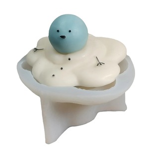 Christmas Melting Snowman <b>Candle</b> <b>Mold</b> Diy Soap Plaster <b>Mold</b> For Holiday Craft Making - Product Image 5