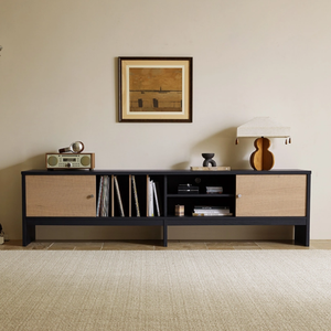 ตู้วางทีวีไม้จริงสไตล์โมเดิร์นมินิมอลฝรั่งเศส ดีไซน์บานเลื่อน คุณภาพสูงอเนกประสงค์ สำหรับห้องนั่งเล่น ห้องนอน <span class=keywords><strong>โรงแรม</strong></span> - Product Image 2