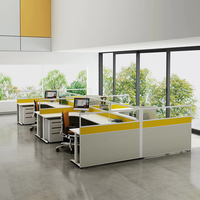 Poste de travail Mobilier de bureau Prix Tableaux Bureau moderne 2 4 5 Poste de travail Bureau Centre d'appels Poste de travail pour plusieurs personnes Bureau