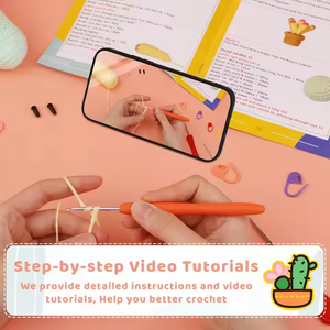 DIY Crochet Knitting Kit Blumen-und Topfpflanzen muster Serie Creative Home Decor <span class=keywords><strong>Tutorial</strong></span> für Anfänger - Product Image 2