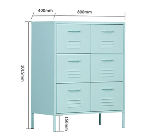 Armoire de rangement multi-usage à 6 portes en métal pour l'école et la maison <span class=keywords><strong>Casier</strong></span> en acier - Product Image 3