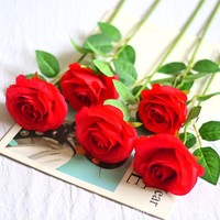 Bunga Sutra Artifisial Model Layar - Mawar Tangkai Tunggal - Teknik Bone Shooting - Hari Valentine Hari Ibu Hari Guru