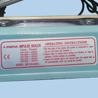Machine de thermoscellage manuelle pour sacs en plastique PFS200 avec coque en aluminium, transformateur à grande bobine en cuivre