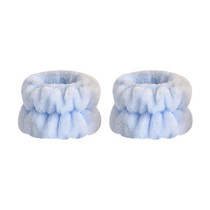 Hot Selling Private Label Spa Unisex Skincare Wristbands Microfiber <strong>Flannel</strong> Elastic Absorbent for <strong>Face</strong> Washing Prevent Dripping - Product Image 5
