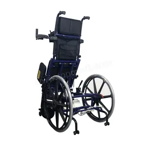 Roda Dapat Dilepas Cepat Pengangkat Elektrik Berdiri Kursi Roda Berjalan Manual untuk Peralatan Terapi Rehabilitasi Lansia 20Cm