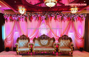 Juego de sofá musulmán de decoración para escenario, Set de sillón de boda con temática árabe, para escenario, Nikha - Product Image 2