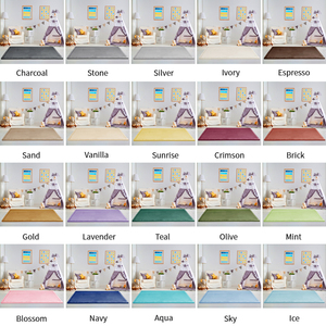 Tapis de jeu épais en velours corail pour enfants, idéal pour chambre, salon, garderies et parcs de jeux pour bébés et tout-petits - Product Image 6