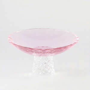 Luxury Classic Glass Engraved Cut <b>Crystal</b> Round Serving Pedestal Fruit <b>Bowl</b> Dishwasher Safe for Home Wedding Table Decor - Product Image 1