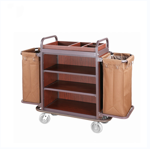 선전용 우아한 최상 간단한 디자인 청소 다 기능적인 Janitor 손수레 플라스틱 청소 트롤리 - Product Image 1