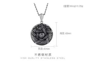 Pentagramme Pentacle Wiccan Collier-Pendentif satanique étoile en acier inoxydable <span class=keywords><strong>Sceau</strong></span> traditionnel de <span class=keywords><strong>Salomon</strong></span> Eliphas Levi's - Product Image 6