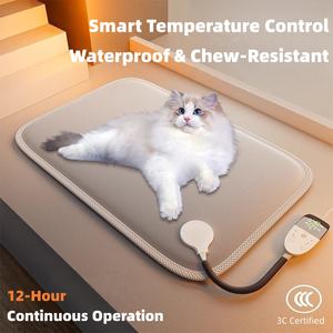Cama Eléctrica <span class=keywords><strong>para</strong></span> Mascotas, Impermeable, Anti-fugas, <span class=keywords><strong>para</strong></span> <span class=keywords><strong>Perros</strong></span> y Gatos, con Control de Temperatura Constante, <span class=keywords><strong>para</strong></span> Uso en Invierno, Sólida - Product Image 1
