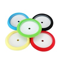 Tampon de polissage et de lustrage en mousse concave auto-agrippante de 7 pouces pour réparation automobile, entretien de la carrosserie, découpe légère